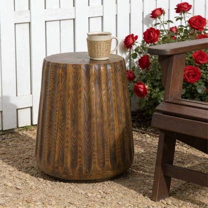 Rustic Tree Stump Outdoor and Indoor Table