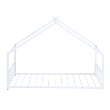 Metal house bed canopy frame with white finish by Unique Piece Furniture on Tampa Home & Garden Store