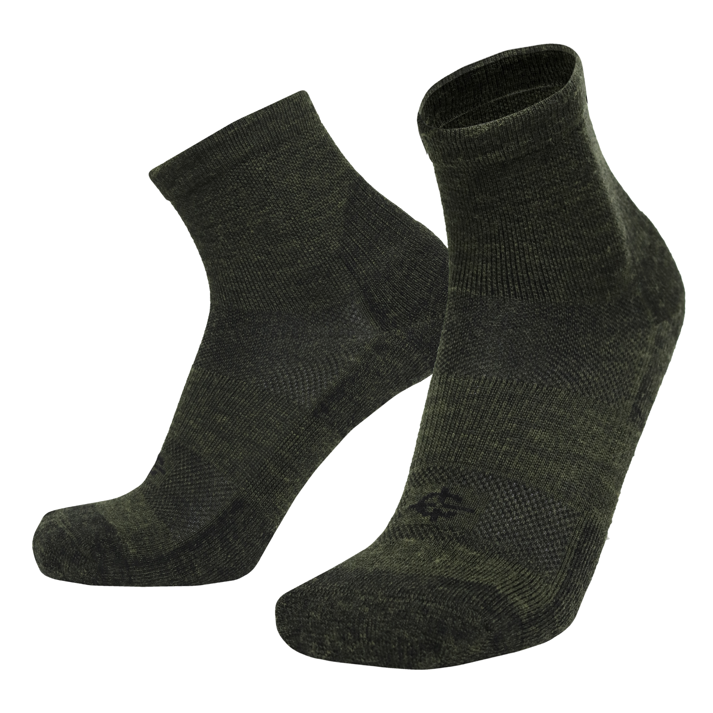 Wool BEAST Mini-Crew Socks by Covert Threads, olive green tactical athletic socks, 2-pack on Tampa Home & Garden Store