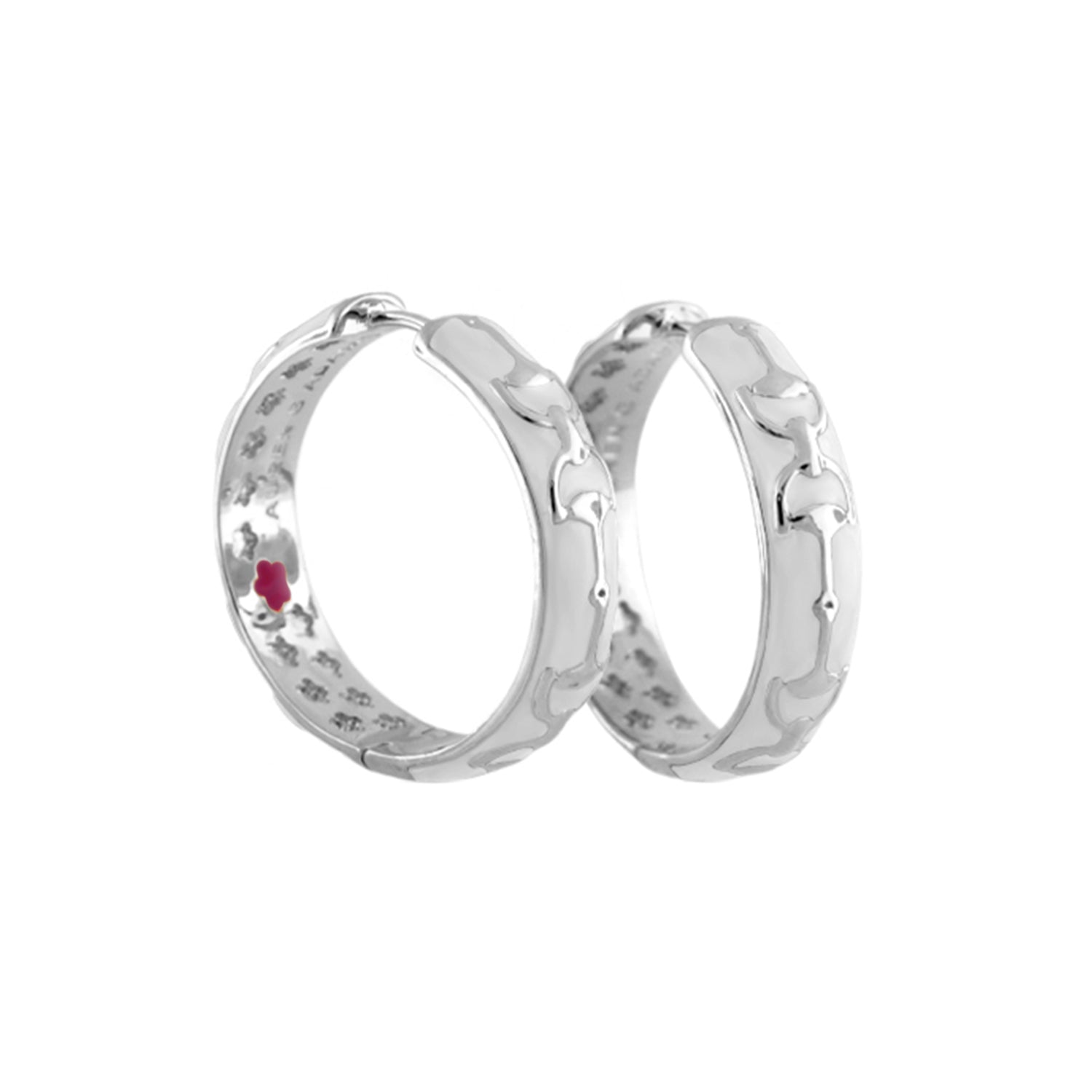 Equestrian Stirrup Earrings, pair with stirrup motif and pink heart accent by Lauren G Adams on Tampa Home & Garden Store