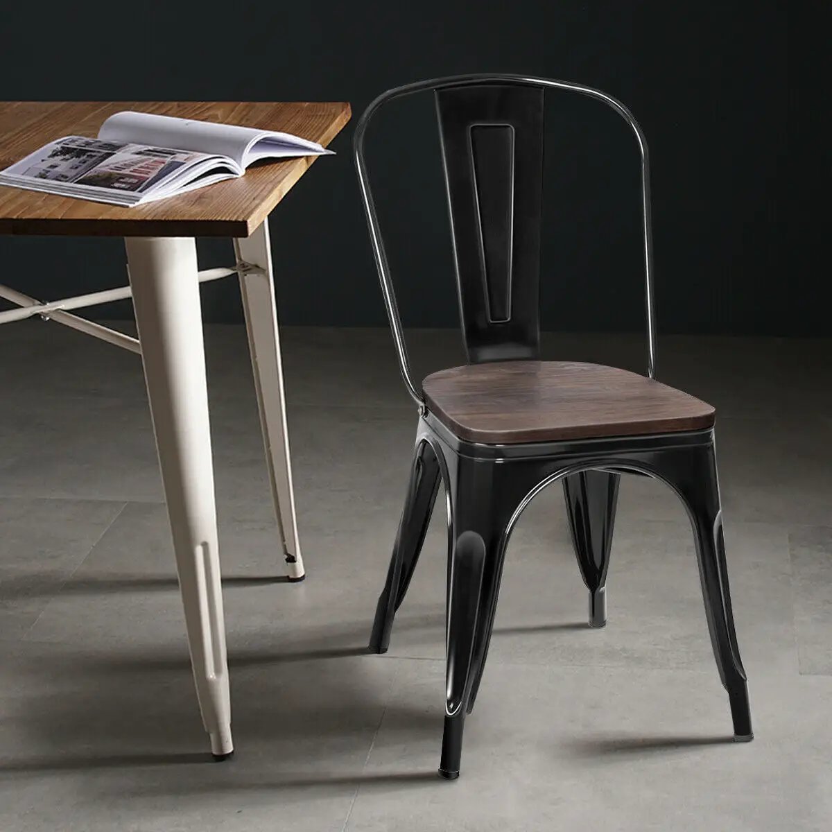 Windsor Dining Chairs Set of 4 with Swivel Seats