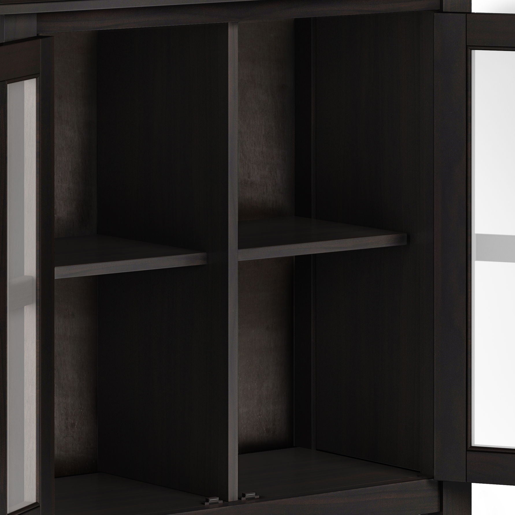 Artisan Low Storage Cabinet with open shelves in Hickory Brown by HouseOfZazla on Tampa Home & Garden Store