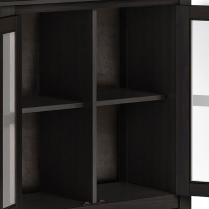 Artisan Low Storage Cabinet with open shelves in Hickory Brown by HouseOfZazla on Tampa Home & Garden Store