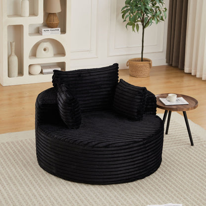 Modern single sofa with a backrest pillow