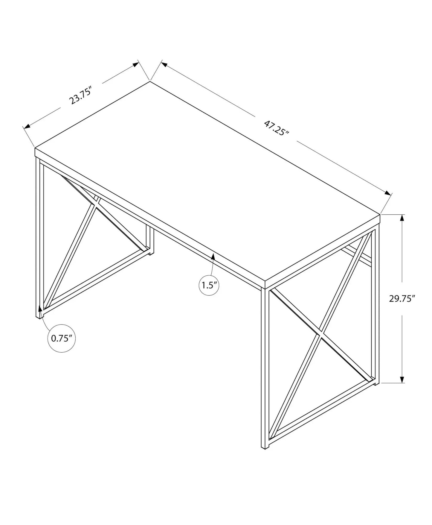 Computer Desk for Home Office Laptop Modern