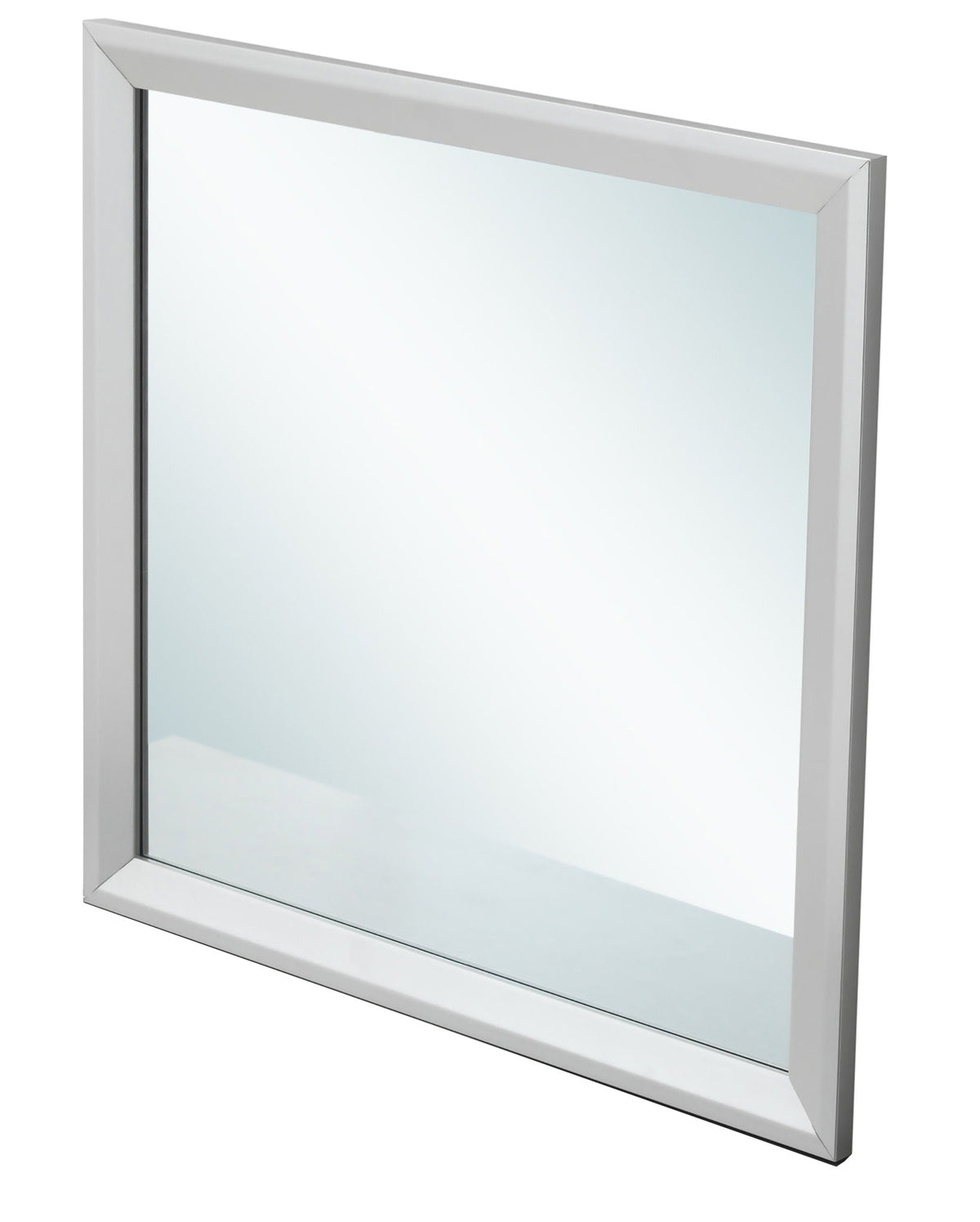 Primo Square Wall Mirror by HouseOfZazla in silver metal frame on Tampa Home & Garden Store