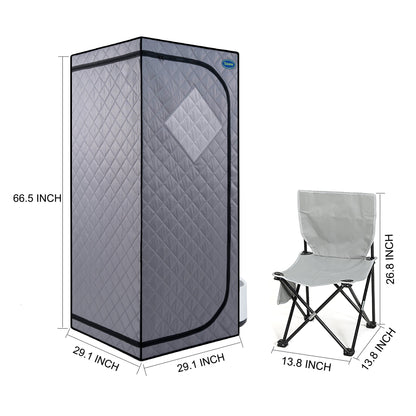 Portable Grey Steam Sauna and Fast Heating