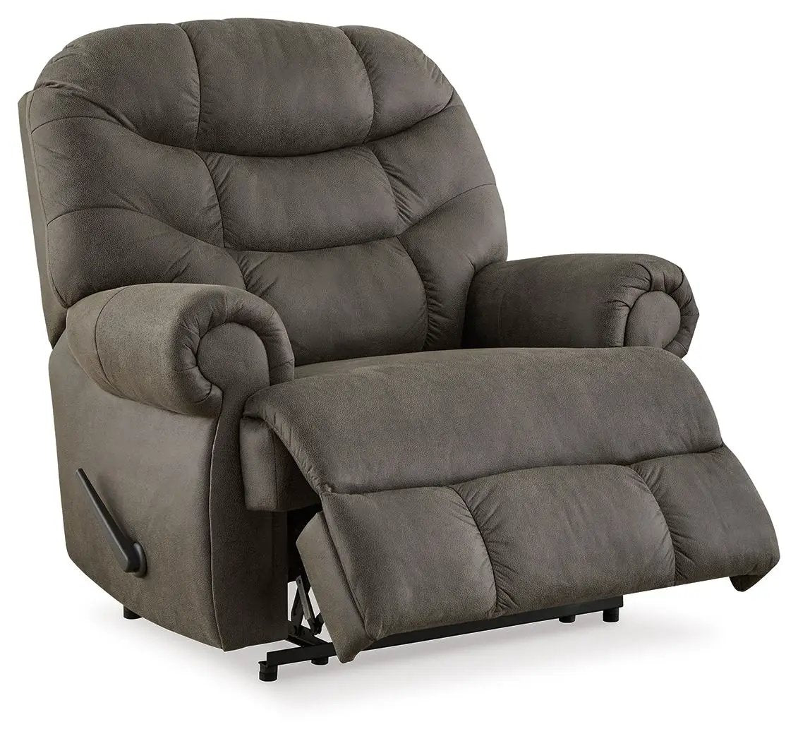 Camera Time Zero Wall Recliner Gunmetal by Unique Piece Furniture, plush padded arms on Tampa Home & Garden Store
