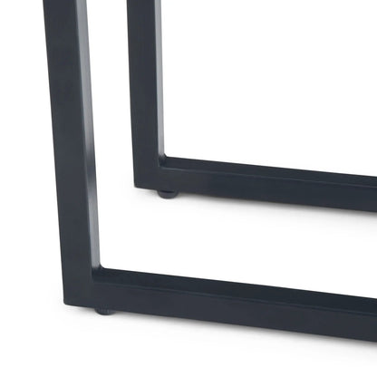 Skyler C Side Handcrafted Table leg frame in black steel by Unique Piece Furniture on Tampa Home & Garden Store