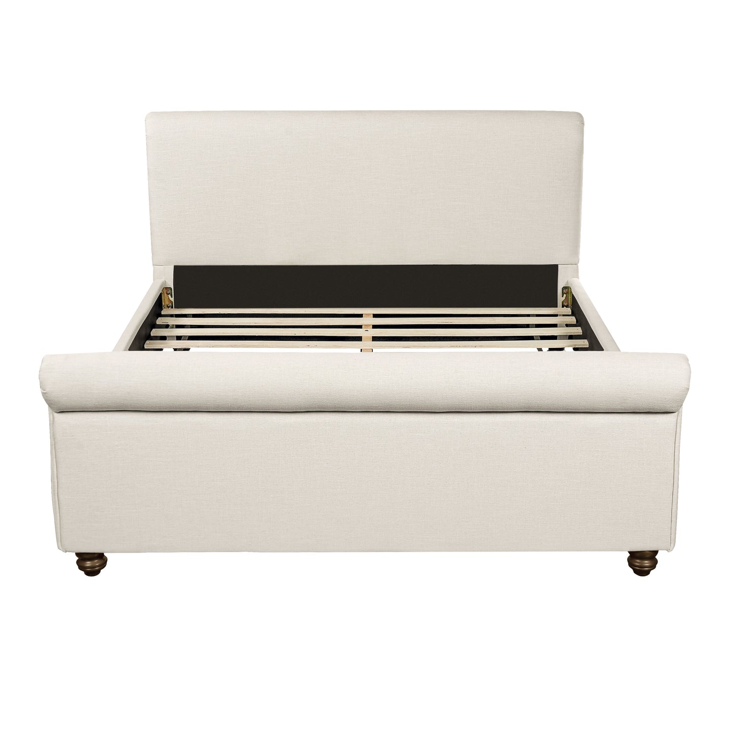 Queen Luxurious Upholstered Bed Frame and Linen