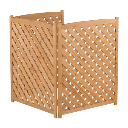 Outdoor 3 Panel Air Conditioner Screen For Patios