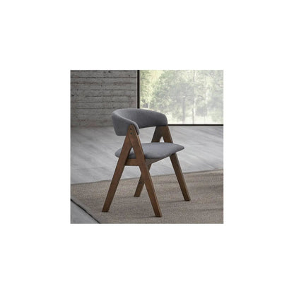 Keiki Side Chair Set of 2 in Gray Fabric