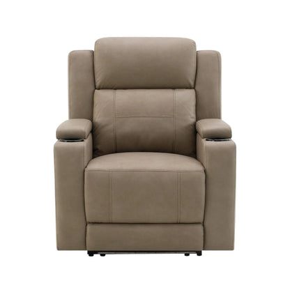 Lugo Power Motion Recliner and Cup Holder Camel