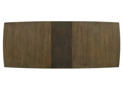 Bistro wide contemporary rectangle dining table with extension leaf, dark walnut finish on Tampa Home & Garden Store