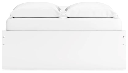 Onita platform bed white storage bed by Unique Piece Furniture with simple panel design on Tampa Home & Garden Store