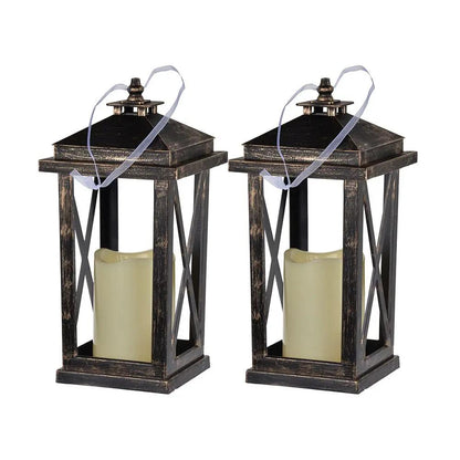 Menifee Lantern With Led Candle Set of 2