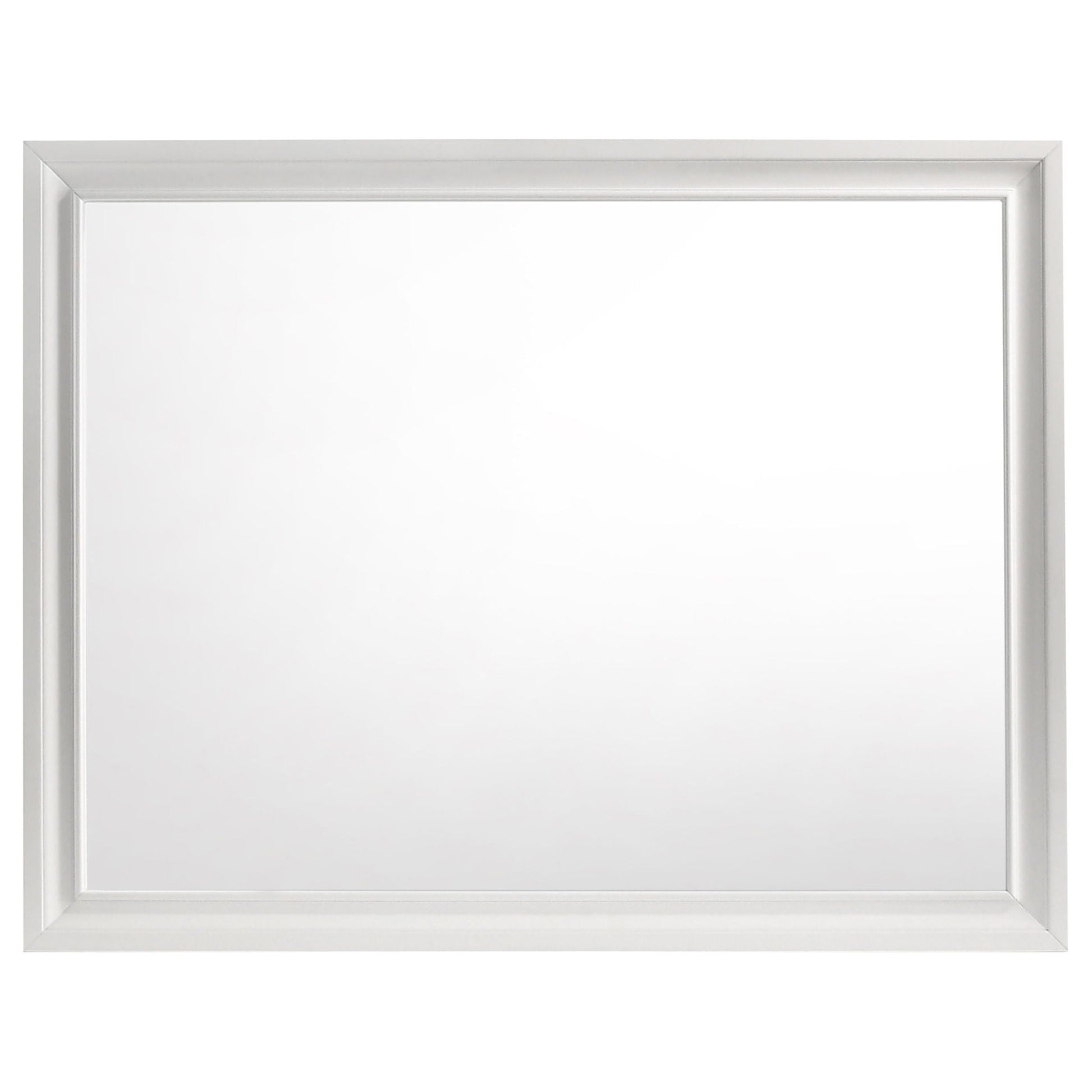 Annie 4 Piece Bedroom Set white framed wall mirror by HouseOfZazla on Tampa Home & Garden Store