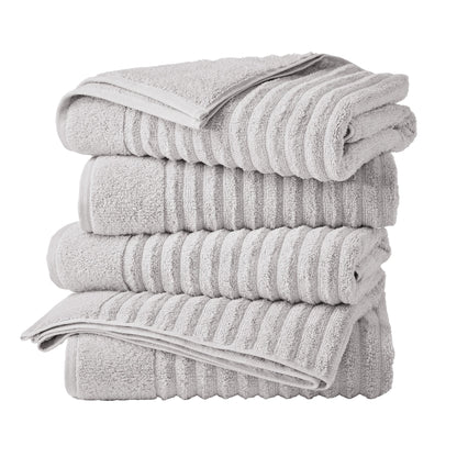 Luxury Combed Cotton and Ribbed Bath Towels