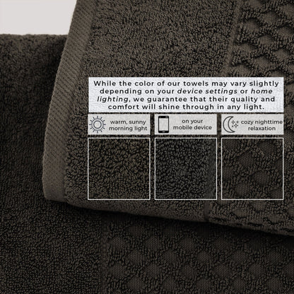 Cotton Diamond Waffle Weave Bath Towel Set