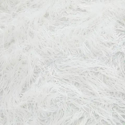 Galice Oversized Ottoman With Faux Fur Upholstery