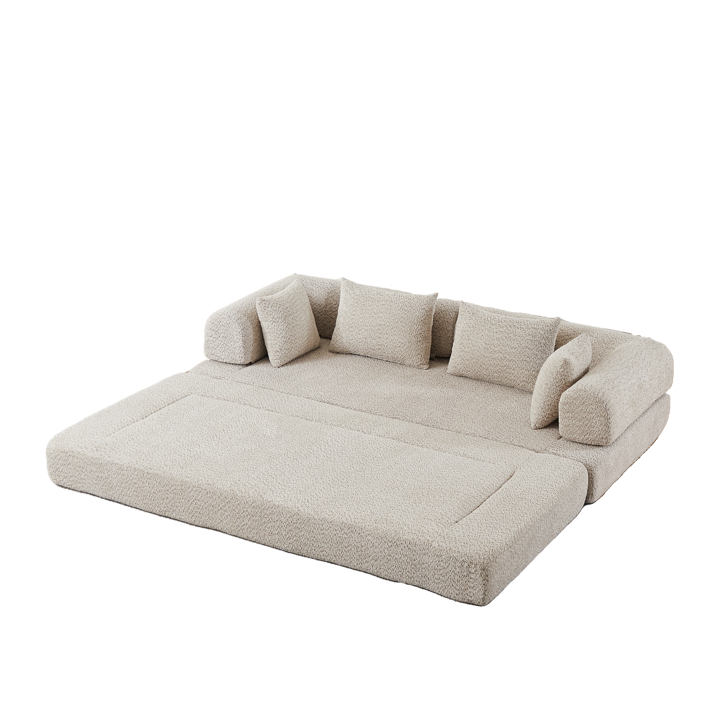 Soft Chenille and Convertible Sleeper Sofa Set