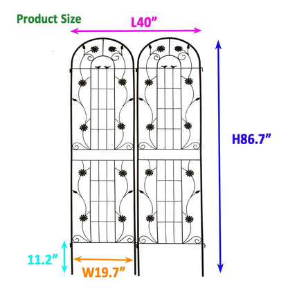Metal Garden Trellis for Climbing Plants Outdoor