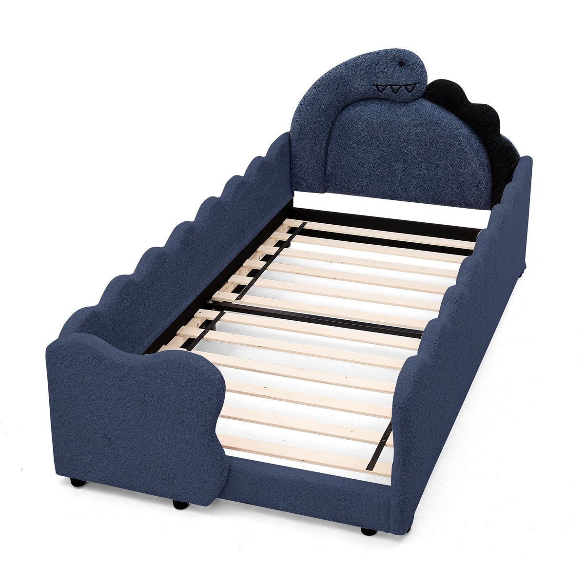 Toddler Dinosaur Bed and Safety Guardrail