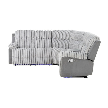 Bruni Sofa With LED Lighting and Manual Recline