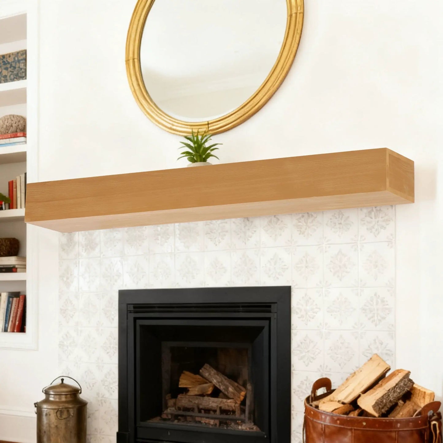 Floating Fireplace Mantel Shelf for Home Decor