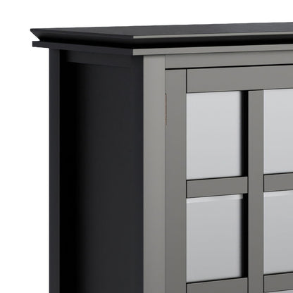 Artisan Handcrafted Medium Storage Cabinet, gray cabinet by HouseOfZazla with light doors on Tampa Home & Garden Store