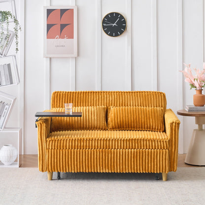 Pull Out Sofa With Movable Table and Usb Ports