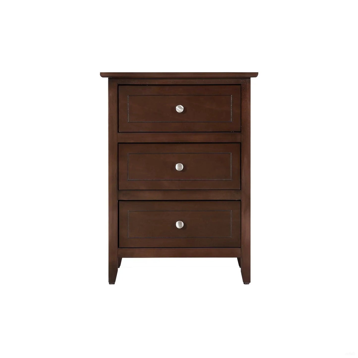 Daniel Nightstand With 3 Drawers In Wood Veneer
