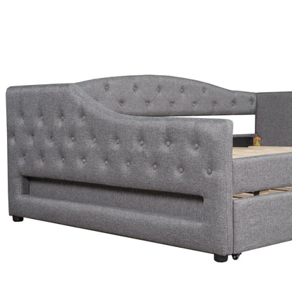 Daybed With LED Lighting and Upholstered Frame