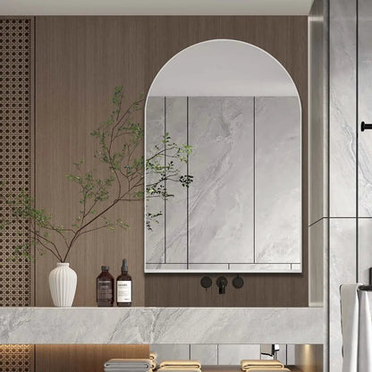 Arched Recessed Medicine Cabinet with Mirror