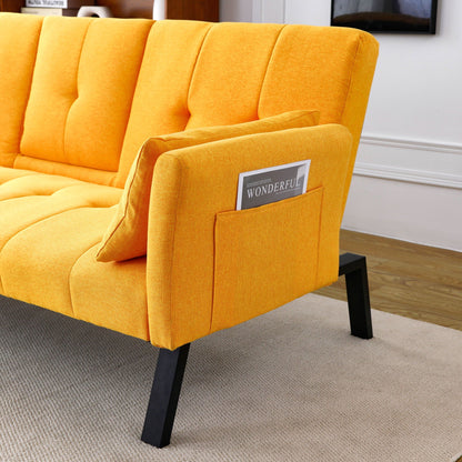 Compact Foldable Sofa Bed and Cup Holder