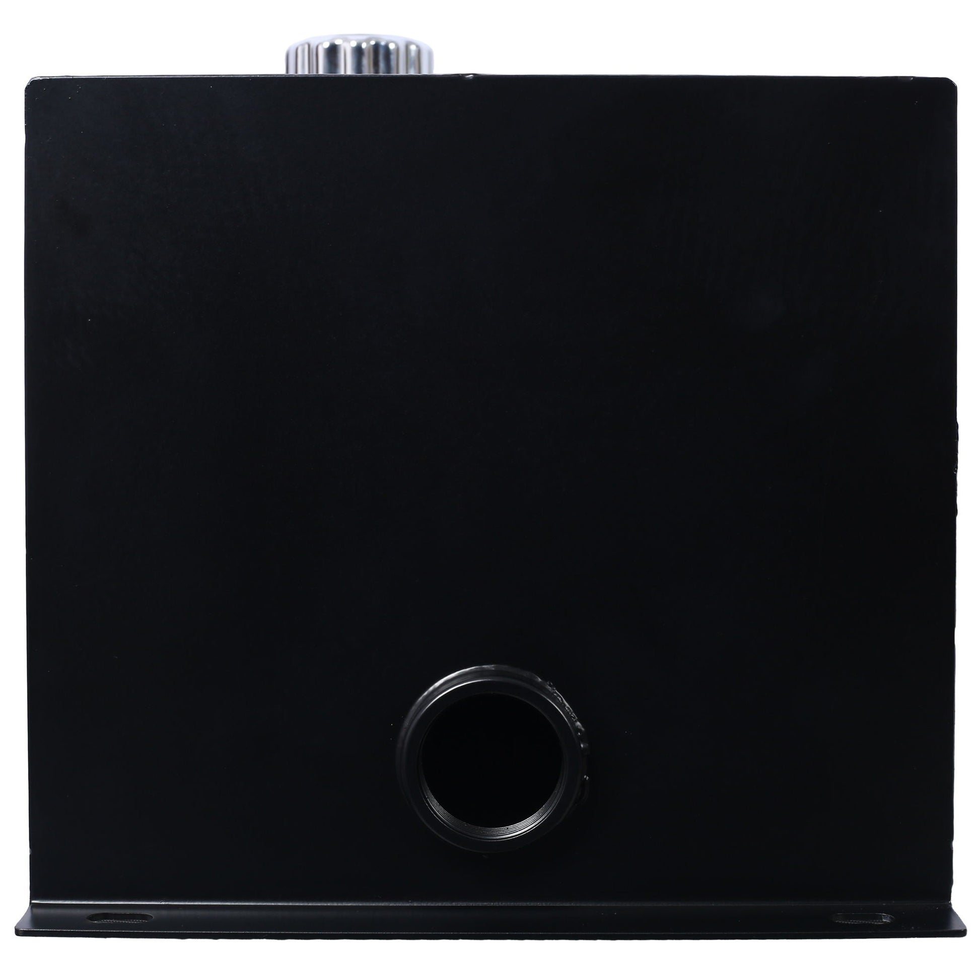 Heavy duty hydraulic fluid tank 10 gal steel reservoir black with chrome top cap and bottom port on Tampa Home & Garden Store