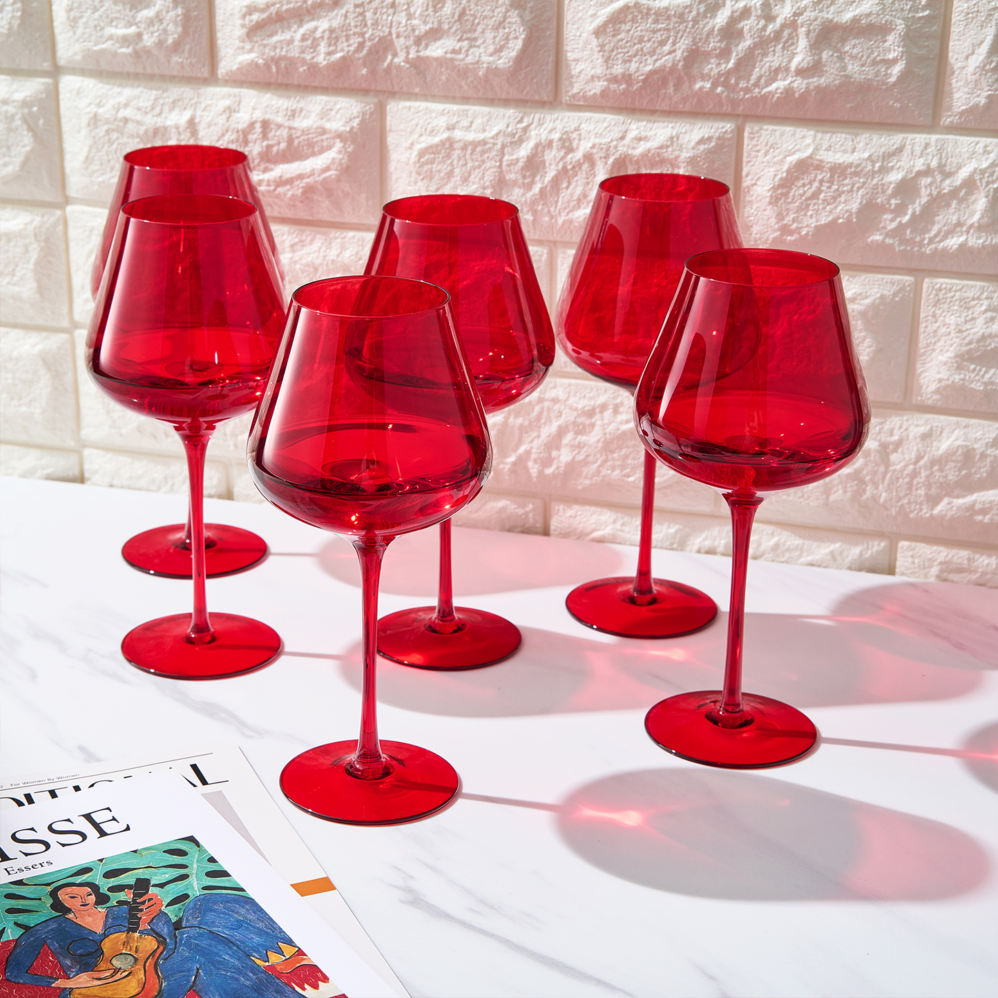 Stagioni Holiday Stemmed Wine Glassware Set of 6