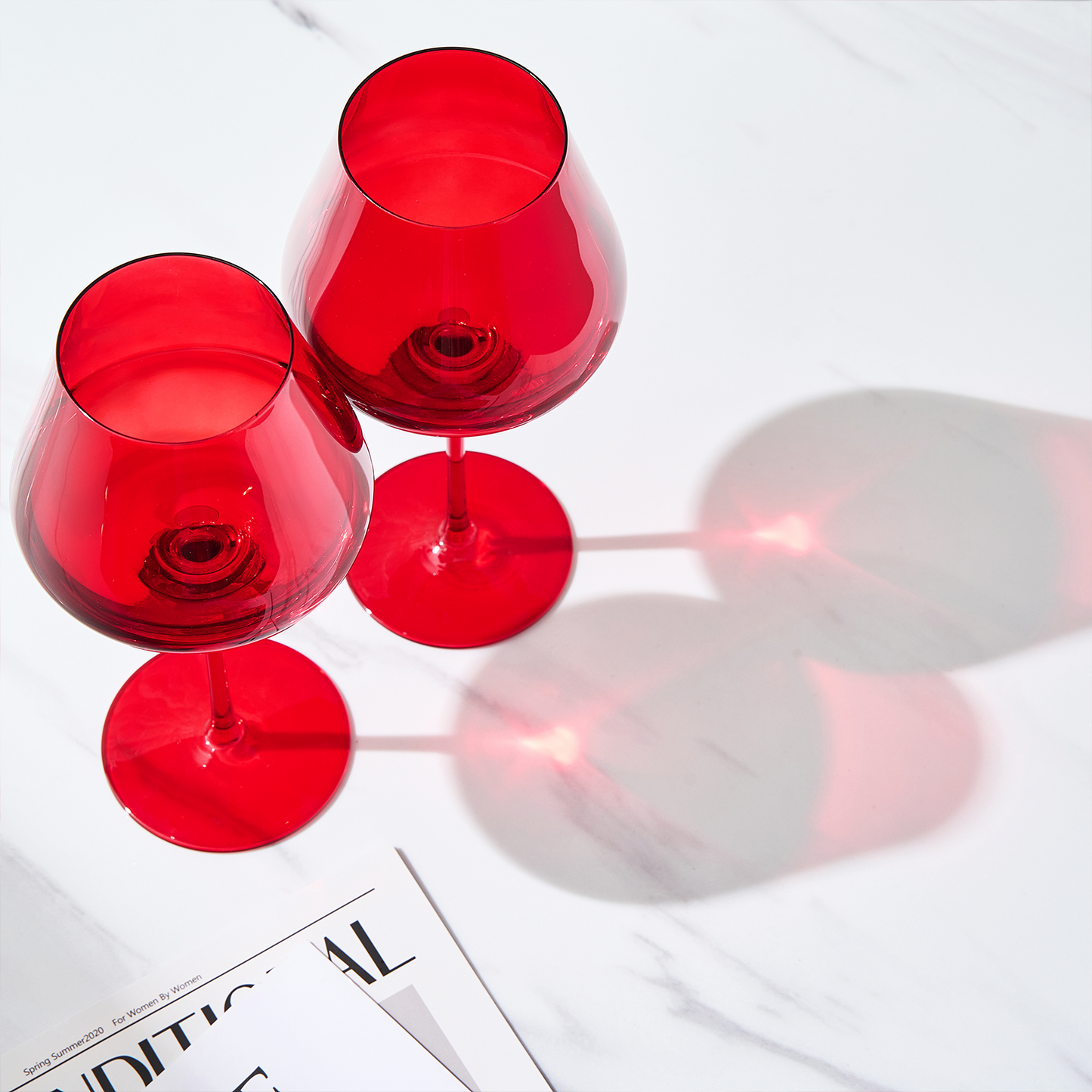 Stagioni Stemmed Wine Glasses Holiday Set of 2