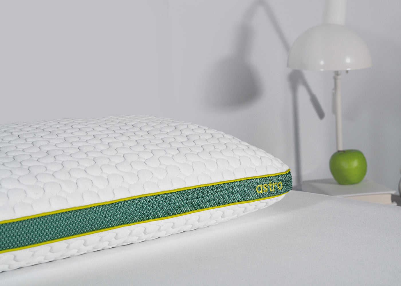 BedGear Astro Youth Rectangle Pillow with green teal and yellow piping by HouseOfZazla on Tampa Home & Garden Store