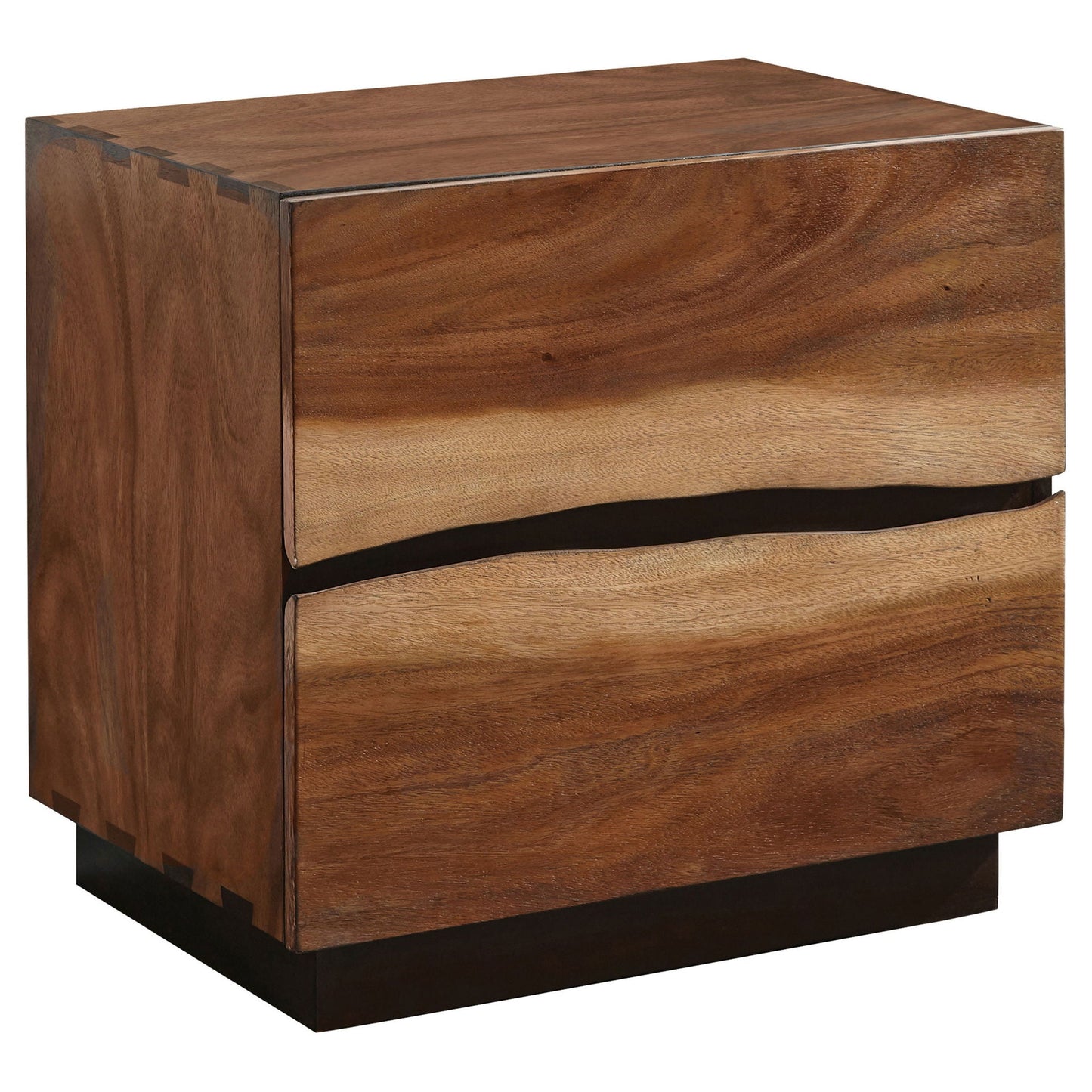 Beverly Walnut Storage Platform Bedroom Set