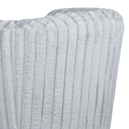 Modern Comfort Swivel Chair gray channel-tufted upholstery by HouseOfZazla on Tampa Home & Garden Store
