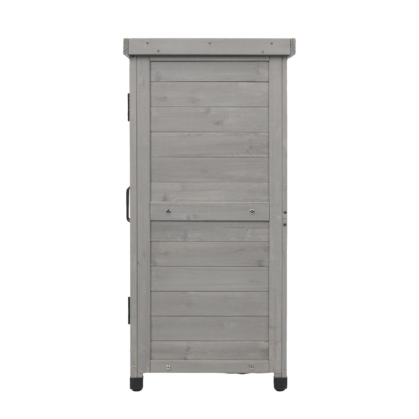 Outdoor Potting Bench With Metal Top and Cabinet