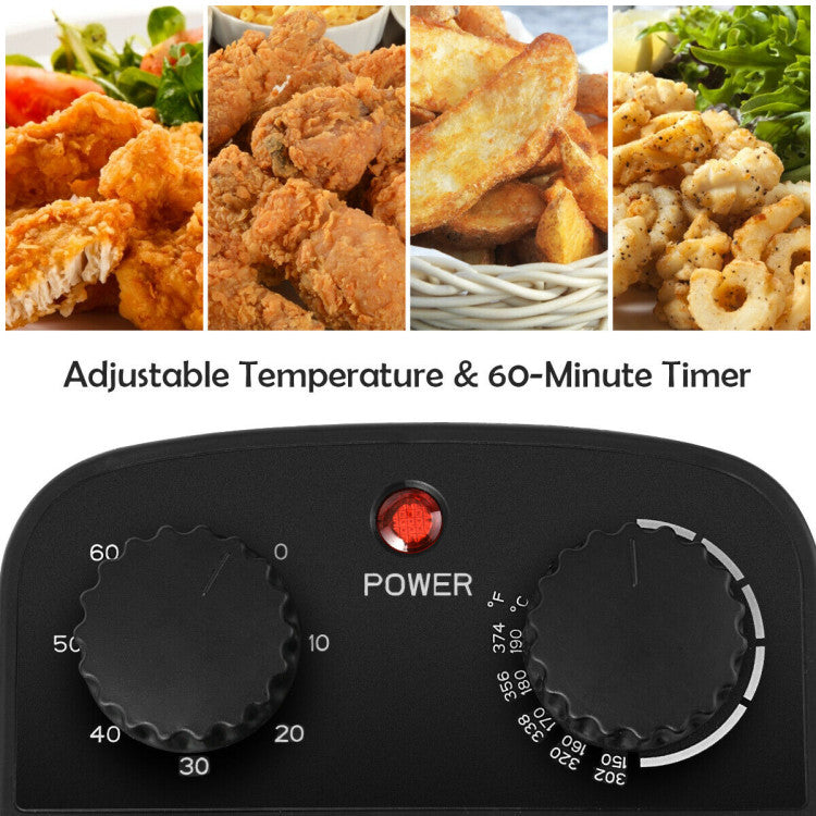 Electric Stainless Steel Deep Fryer with Timer