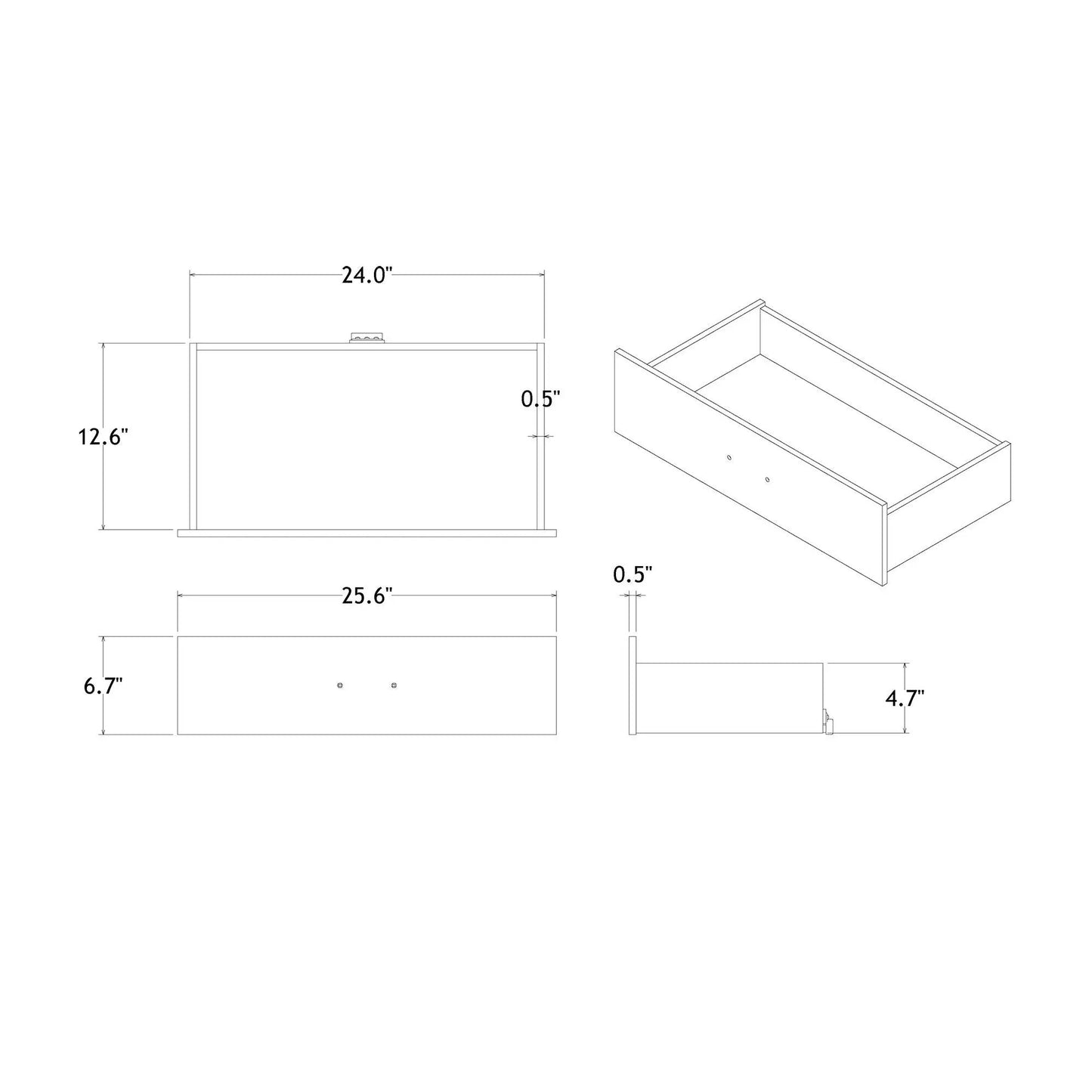 Charlston Chest With LED blueprint drawing; accent chest with 24.0in width and 12.6in height on Tampa Home & Garden Store