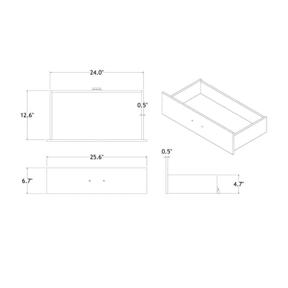 Charlston Chest With LED blueprint drawing; accent chest with 24.0in width and 12.6in height on Tampa Home & Garden Store
