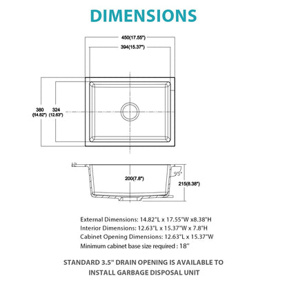 Quartz and Composite Undermount Kitchen Sink