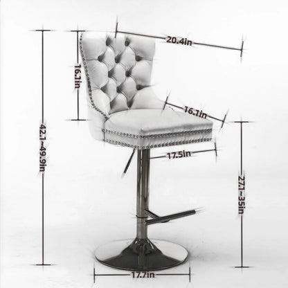 Thick Swivel Barstools with Adjustable Height