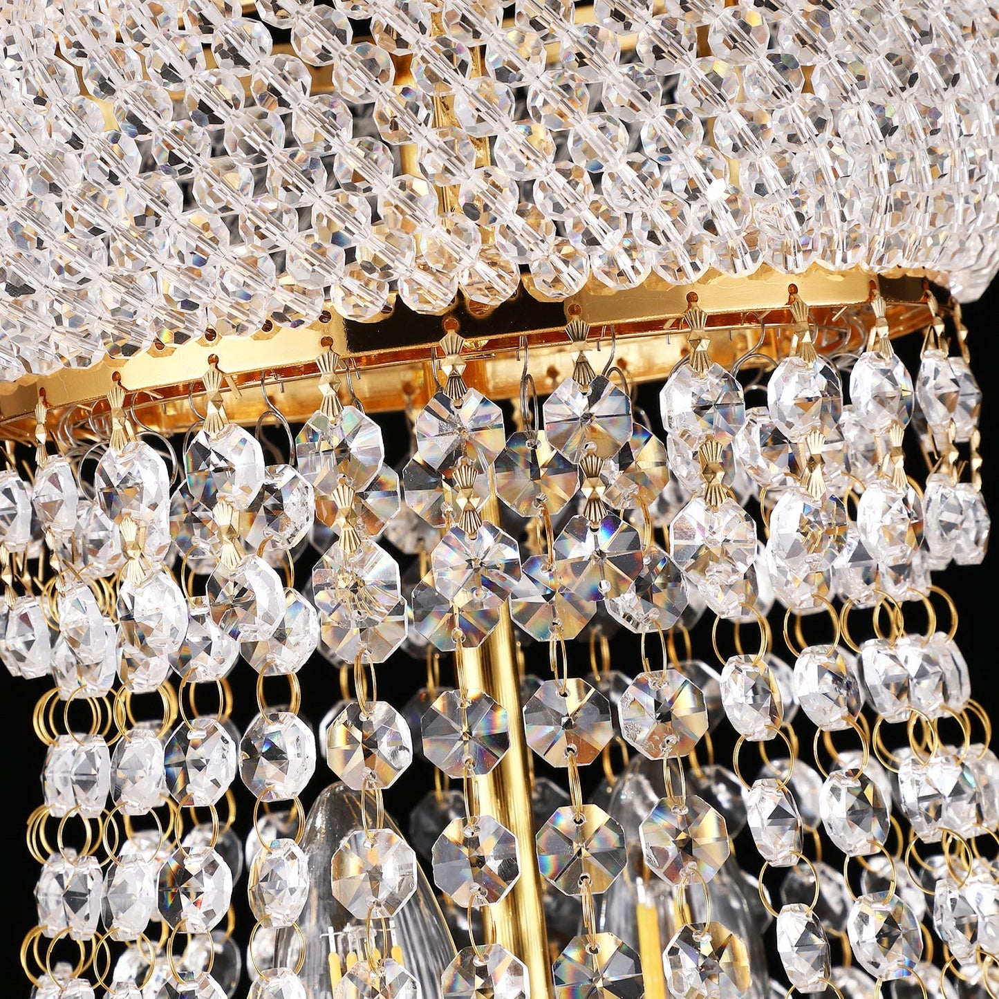 24-Inch Gold Crystal Chandelier, 12-light French Empire style by HouseOfZazla on Tampa Home & Garden Store