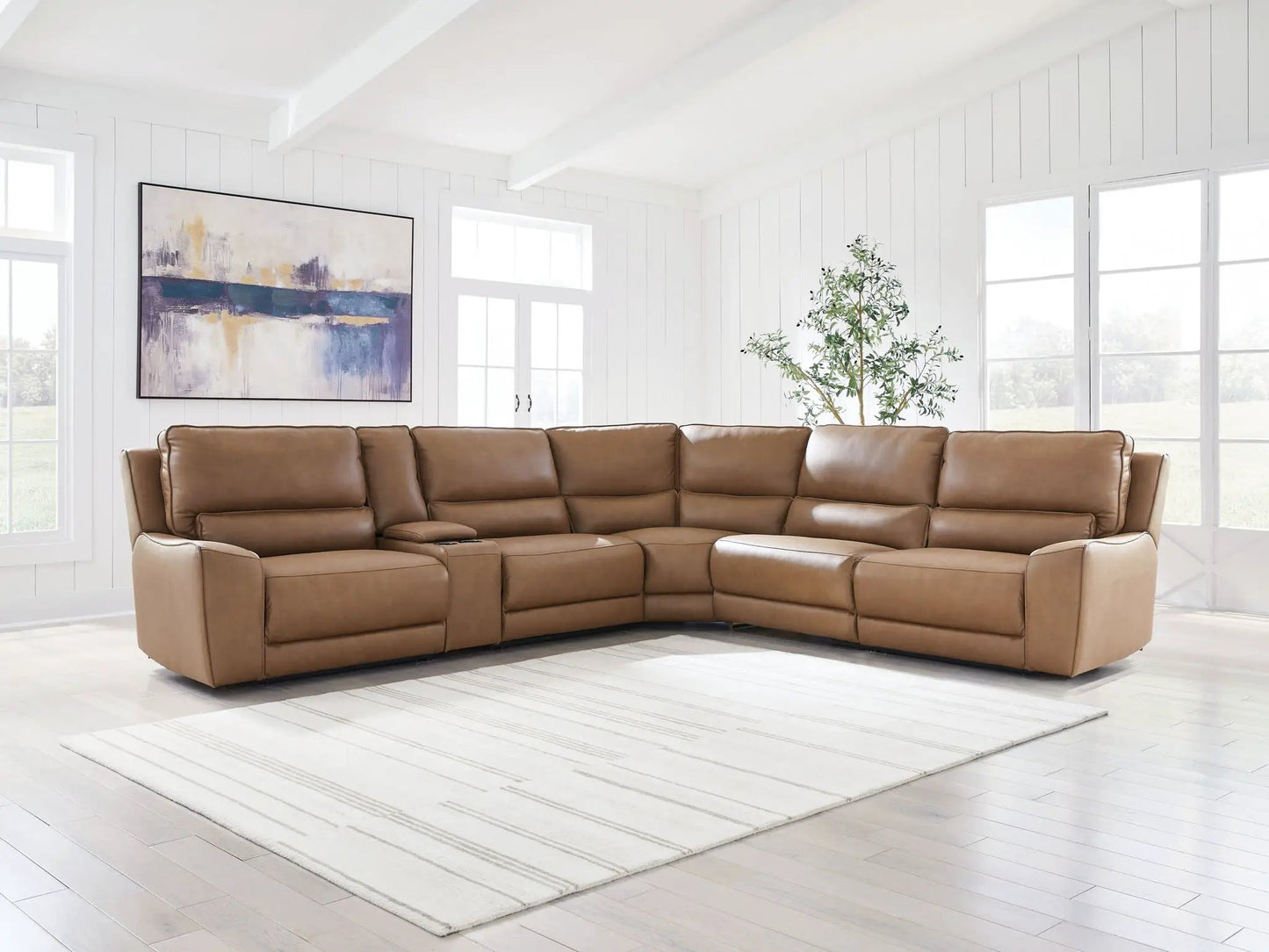 DeepWakes Power Reclining Sectional with Chaise