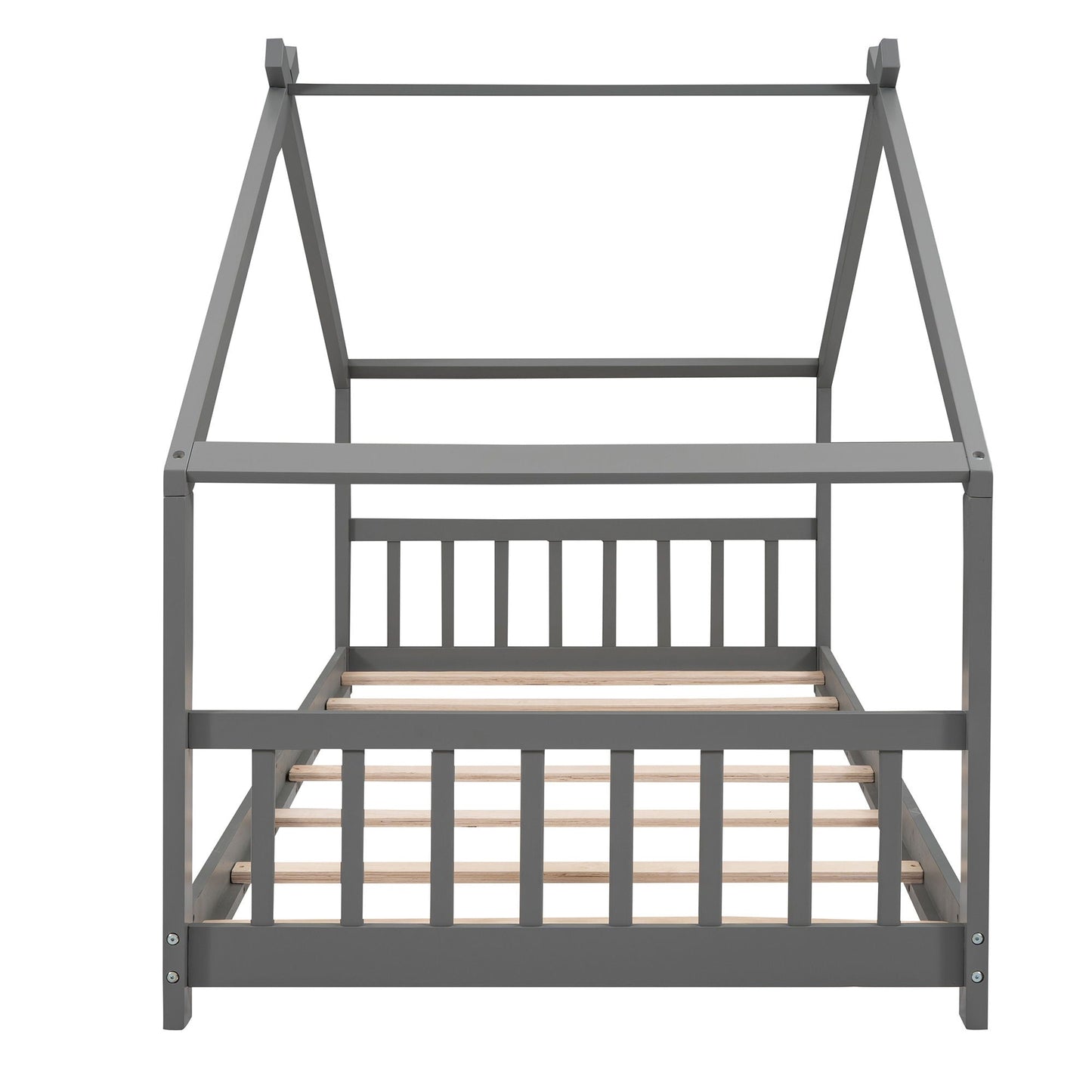 Playhouse Design Bed with Cozy Roof for Kids
